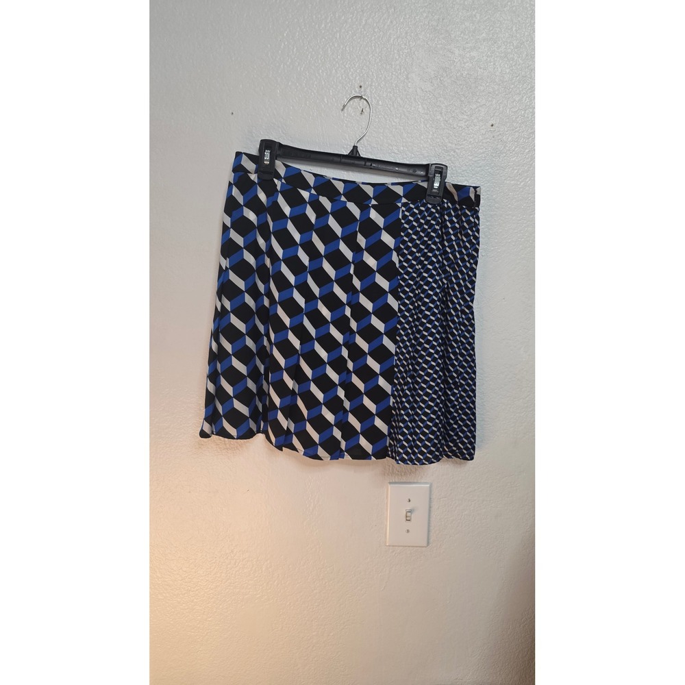 Halogen Mini Skirt Womens 12 Blue Excellent